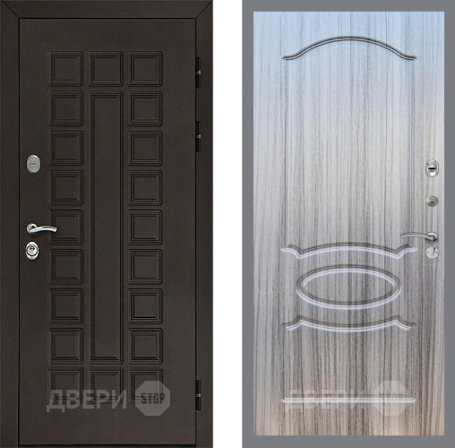 Входная металлическая Дверь Рекс (REX) Сенатор 3К FL-128 Сандал грей в Можайске