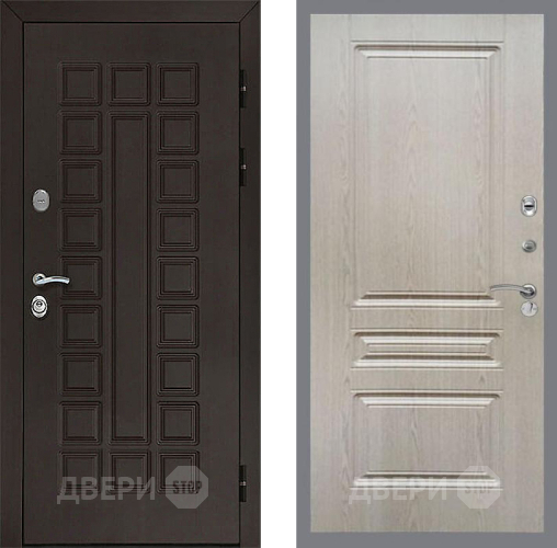Входная металлическая Дверь Рекс (REX) Сенатор 3К FL-243 Беленый дуб в Можайске