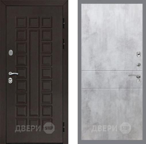 Входная металлическая Дверь Рекс (REX) Сенатор 3К FL-290 Бетон светлый в Можайске