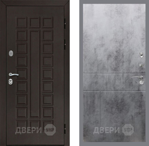 Входная металлическая Дверь Рекс (REX) Сенатор 3К FL-290 Бетон темный в Можайске