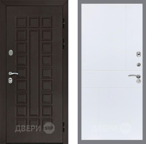 Входная металлическая Дверь Рекс (REX) Сенатор 3К FL-290 Силк Сноу в Можайске