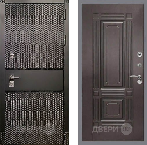 Входная металлическая Дверь Рекс (REX) 15 Черный Кварц FL-2 Венге в Можайске