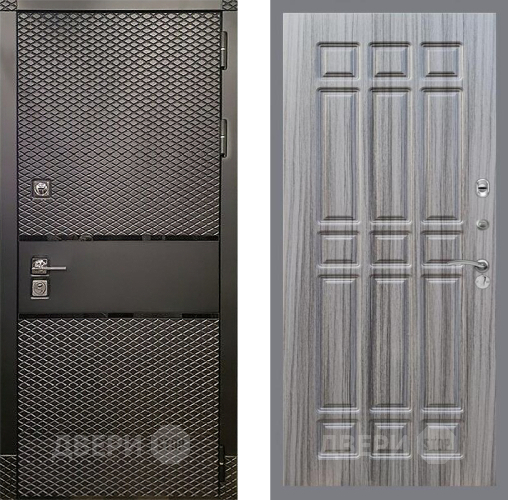 Входная металлическая Дверь Рекс (REX) 15 Черный Кварц FL-33 Сандал грей в Можайске