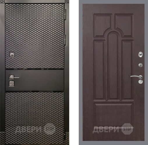 Входная металлическая Дверь Рекс (REX) 15 Черный Кварц FL-58 Венге в Можайске