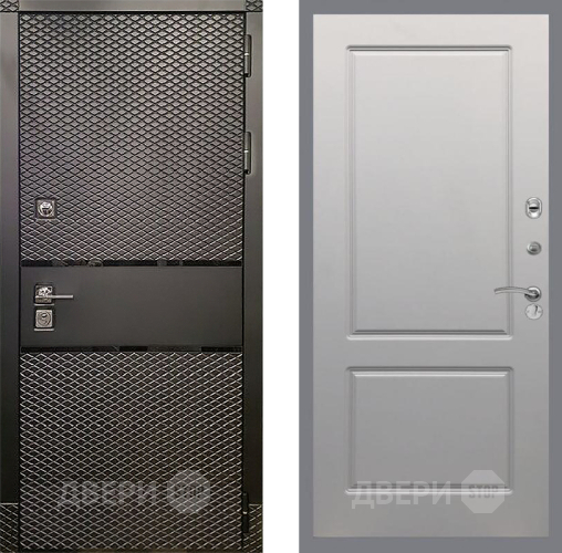 Входная металлическая Дверь Рекс (REX) 15 Черный Кварц FL-117 Грей софт в Можайске