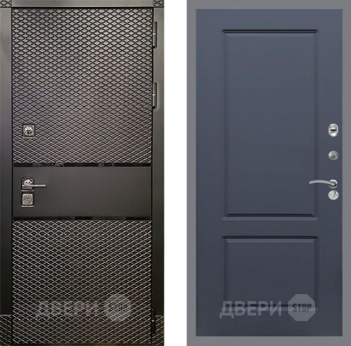 Входная металлическая Дверь Рекс (REX) 15 Черный Кварц FL-117 Силк титан в Можайске