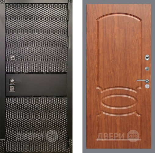 Входная металлическая Дверь Рекс (REX) 15 Черный Кварц FL-128 Морёная берёза в Можайске