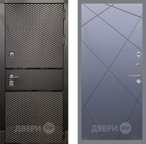 Входная металлическая Дверь Рекс (REX) 15 Черный Кварц FL-291 Силк титан в Можайске