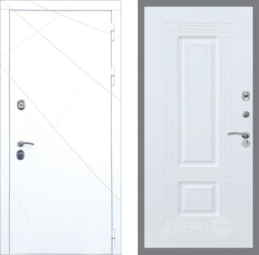 Входная металлическая Дверь Рекс (REX) 13 Силк Сноу FL-2 Силк Сноу в Можайске