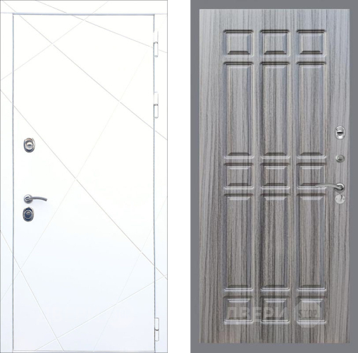 Входная металлическая Дверь Рекс (REX) 13 Силк Сноу FL-33 Сандал грей в Можайске