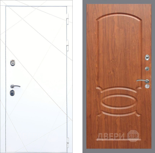 Входная металлическая Дверь Рекс (REX) 13 Силк Сноу FL-128 Морёная берёза в Можайске