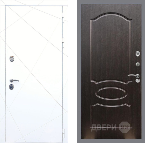 Входная металлическая Дверь Рекс (REX) 13 Силк Сноу FL-128 Венге светлый в Можайске