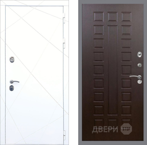 Входная металлическая Дверь Рекс (REX) 13 Силк Сноу FL-183 Венге в Можайске