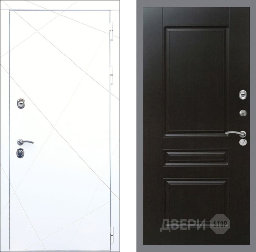 Входная металлическая Дверь Рекс (REX) 13 Силк Сноу FL-243 Венге в Можайске