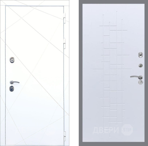 Входная металлическая Дверь Рекс (REX) 13 Силк Сноу FL-289 Белый ясень в Можайске