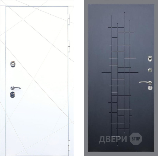 Входная металлическая Дверь Рекс (REX) 13 Силк Сноу FL-289 Ясень черный в Можайске