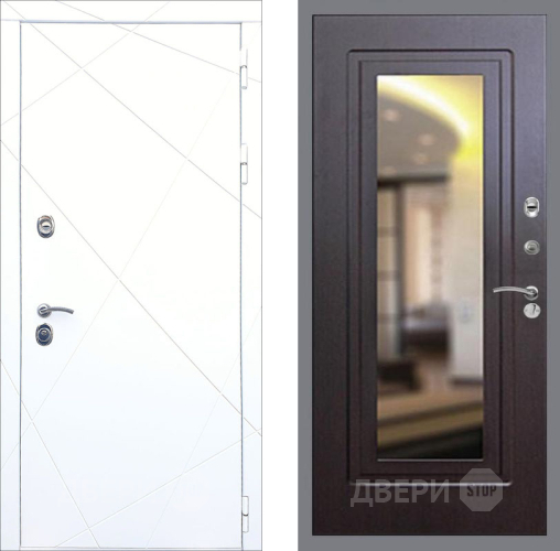 Входная металлическая Дверь Рекс (REX) 13 Силк Сноу FLZ-120 Венге в Можайске