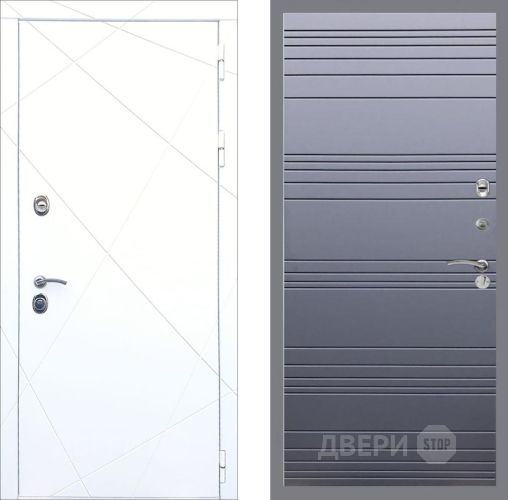 Входная металлическая Дверь Рекс (REX) 13 Силк Сноу Line Силк титан в Можайске