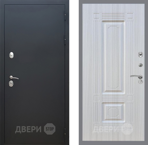 Входная металлическая Дверь Рекс (REX) 5 Черный Муар FL-2 Сандал белый в Можайске