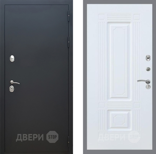 Входная металлическая Дверь Рекс (REX) 5 Черный Муар FL-2 Силк Сноу в Можайске