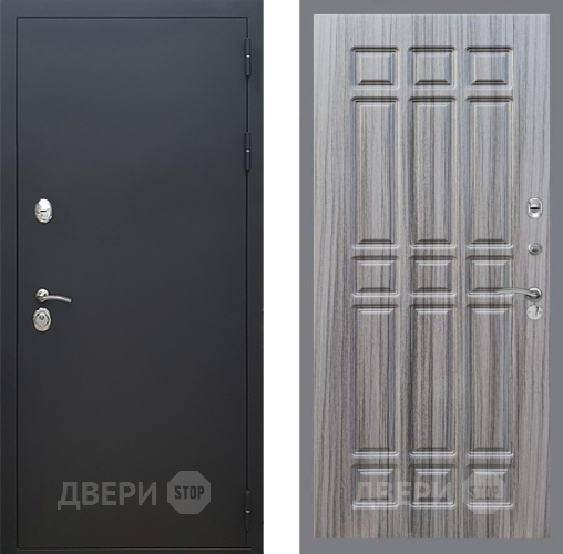 Входная металлическая Дверь Рекс (REX) 5 Черный Муар FL-33 Сандал грей в Можайске