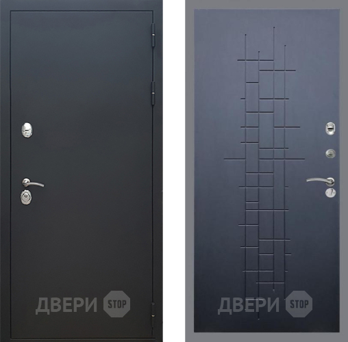 Входная металлическая Дверь Рекс (REX) 5 Черный Муар FL-289 Ясень черный в Можайске