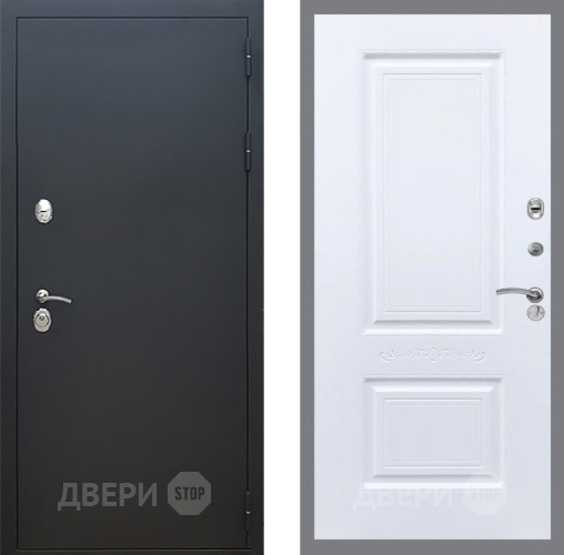 Входная металлическая Дверь Рекс (REX) 5 Черный Муар Смальта Силк Сноу в Можайске