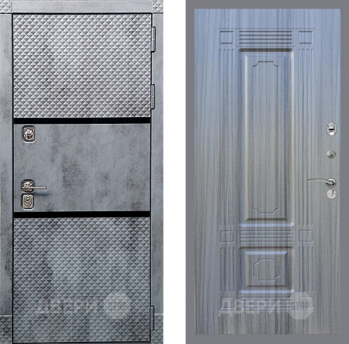 Входная металлическая Дверь Рекс (REX) 15 Бетон Темный FL-2 Сандал грей в Можайске