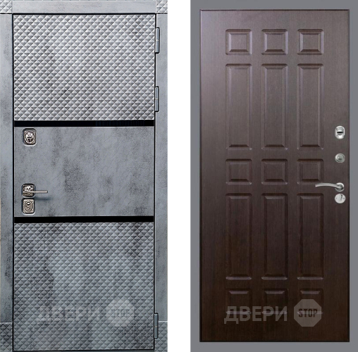 Входная металлическая Дверь Рекс (REX) 15 Бетон Темный FL-33 Венге в Можайске