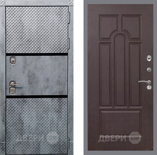 Входная металлическая Дверь Рекс (REX) 15 Бетон Темный FL-58 Венге в Можайске