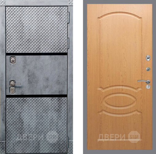 Входная металлическая Дверь Рекс (REX) 15 Бетон Темный FL-128 Дуб в Можайске