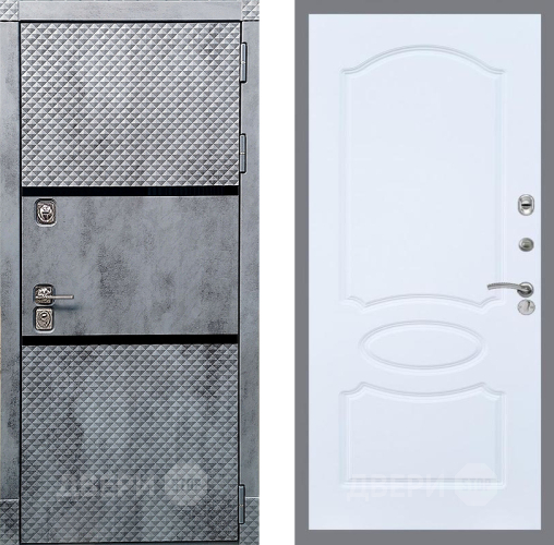 Входная металлическая Дверь Рекс (REX) 15 Бетон Темный FL-128 Силк Сноу в Можайске