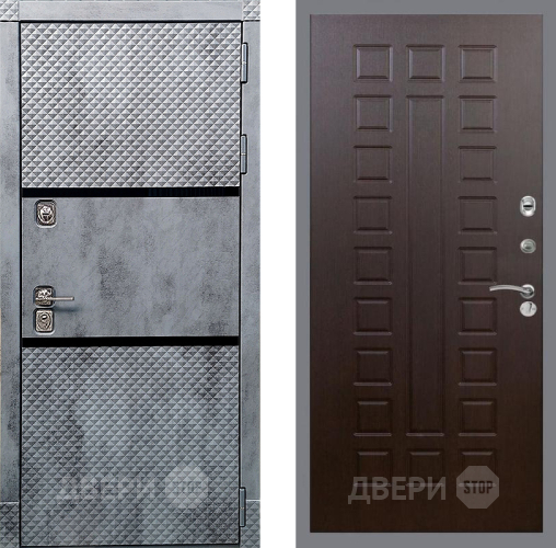 Входная металлическая Дверь Рекс (REX) 15 Бетон Темный FL-183 Венге в Можайске