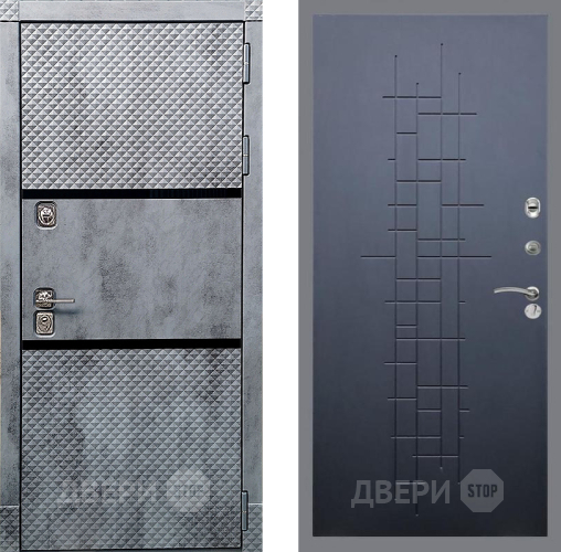 Входная металлическая Дверь Рекс (REX) 15 Бетон Темный FL-289 Ясень черный в Можайске