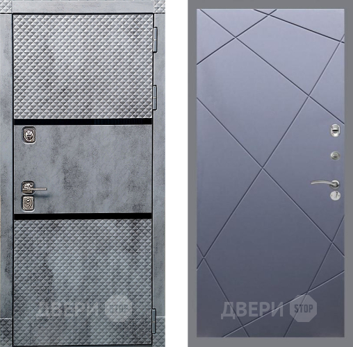 Входная металлическая Дверь Рекс (REX) 15 Бетон Темный FL-291 Силк титан в Можайске