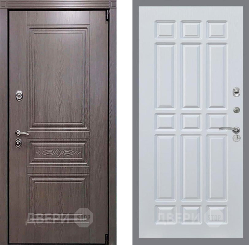 Входная металлическая Дверь Рекс (REX) Премиум-S FL-33 Белый ясень в Можайске