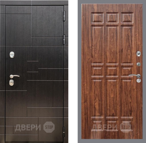 Входная металлическая Дверь Рекс (REX) 20 FL-33 орех тисненый в Можайске