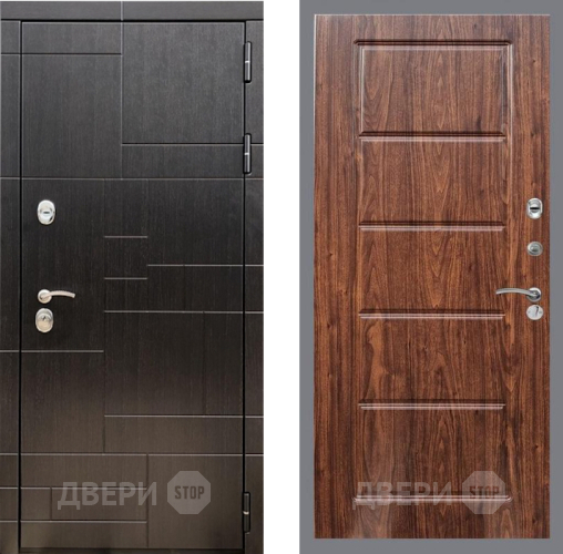 Входная металлическая Дверь Рекс (REX) 20 FL-39 орех тисненый в Можайске