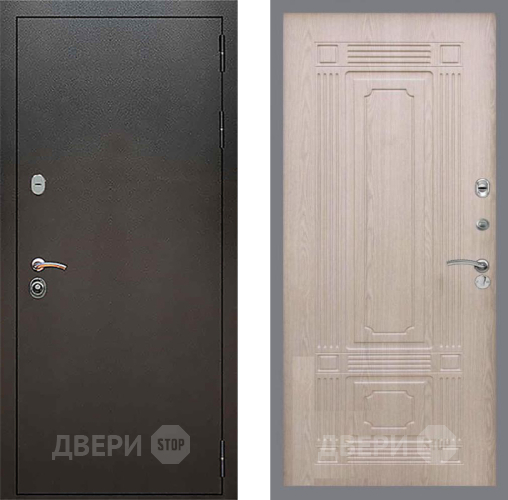 Входная металлическая Дверь Рекс (REX) 5 Серебро Антик FL-2 Беленый дуб в Можайске