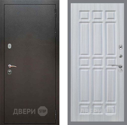Входная металлическая Дверь Рекс (REX) 5 Серебро Антик FL-33 Сандал белый в Можайске