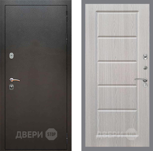 Входная металлическая Дверь Рекс (REX) 5 Серебро Антик FL-39 Беленый дуб в Можайске