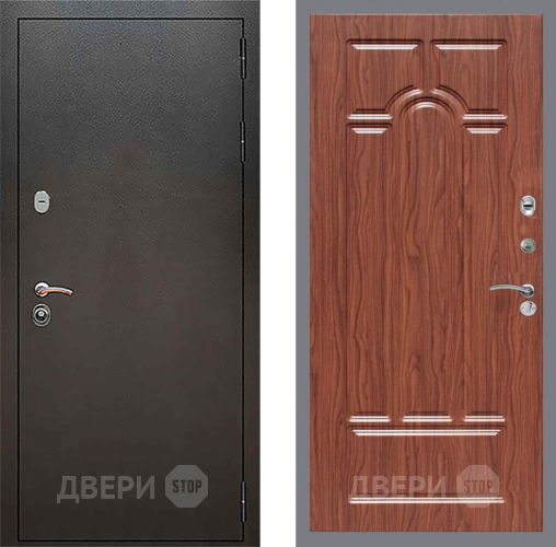 Входная металлическая Дверь Рекс (REX) 5 Серебро Антик FL-58 орех тисненый в Можайске