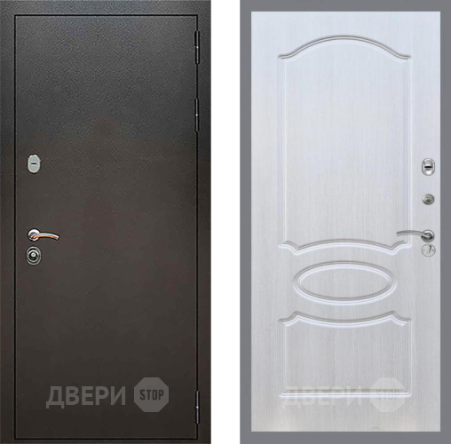 Входная металлическая Дверь Рекс (REX) 5 Серебро Антик FL-128 Лиственница беж в Можайске