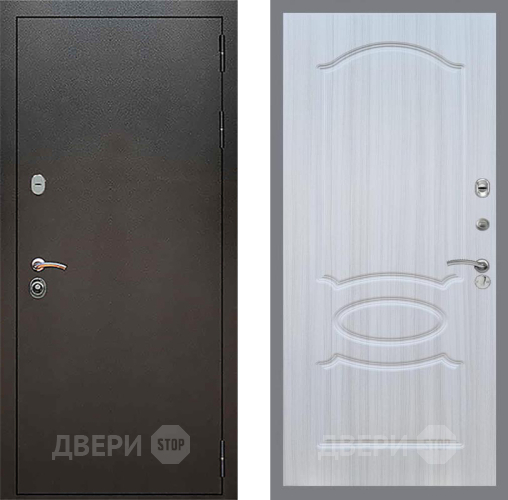 Дверь Рекс (REX) 5 Серебро Антик FL-128 Сандал белый в Можайске