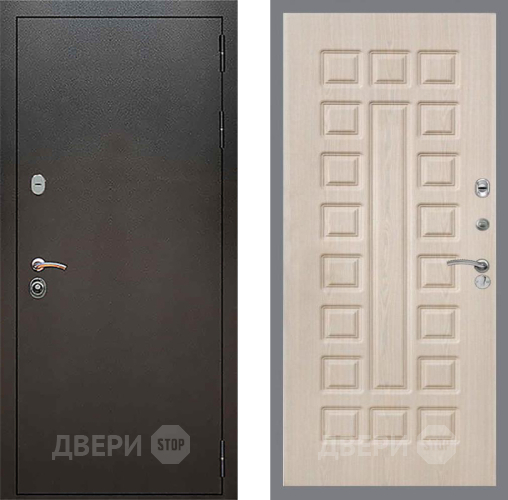 Входная металлическая Дверь Рекс (REX) 5 Серебро Антик FL-183 Беленый дуб в Можайске