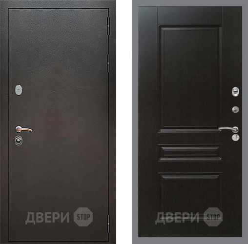 Входная металлическая Дверь Рекс (REX) 5 Серебро Антик FL-243 Венге в Можайске