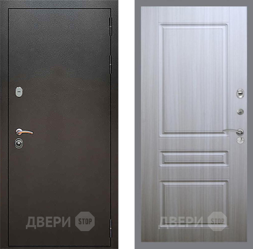 Входная металлическая Дверь Рекс (REX) 5 Серебро Антик FL-243 Сандал белый в Можайске