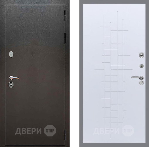 Дверь Рекс (REX) 5 Серебро Антик FL-289 Белый ясень в Можайске