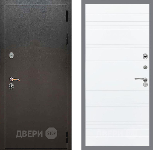 Входная металлическая Дверь Рекс (REX) 5 Серебро Антик Line Силк Сноу в Можайске