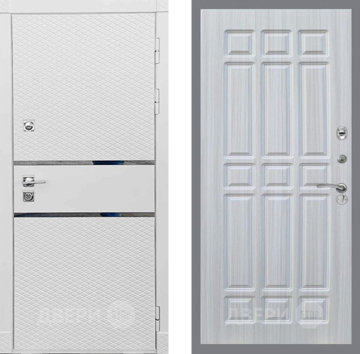 Входная металлическая Дверь Рекс (REX) 15 Силк Сноу FL-33 Сандал белый в Можайске